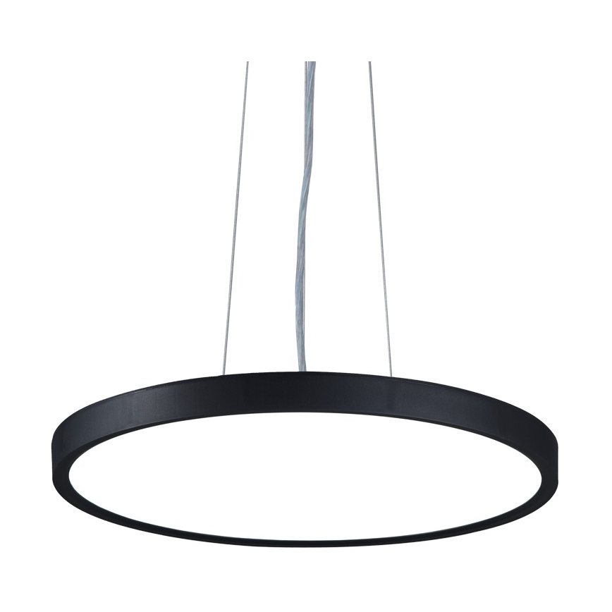 Top Light - LED ljusreglerad ljuskrona på textilsladd REVIT LED/36W/230V 3000-6500K diameter 40 cm svart + fjärrkontroll