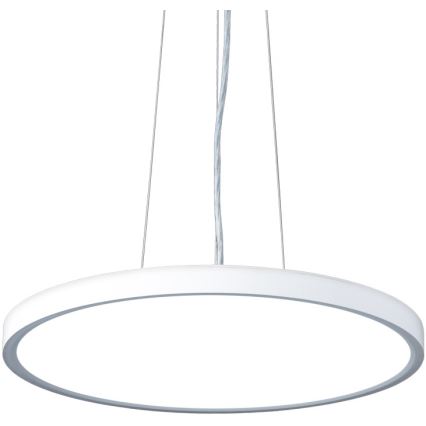 Top Light - LED ljusreglerad ljuskrona på textilsladd REVIT LED/36W/230V 3000-6500K diameter 40 cm vit + fjärrkontroll