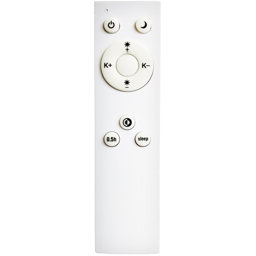 Top Light - LED ljusreglerad ljuskrona på textilsladd REVIT LED/36W/230V 3000-6500K diameter 40 cm vit + fjärrkontroll