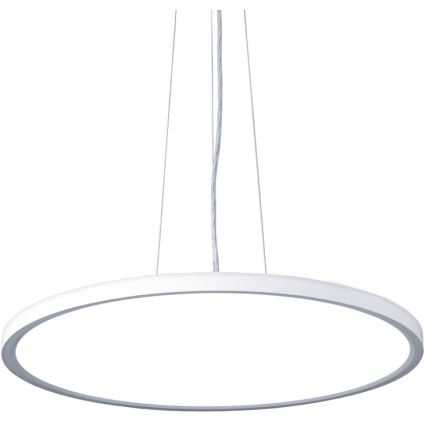 Top Light - LED ljusreglerad ljuskrona på textilsladd REVIT LED/50W/230V 3000-6500K diameter 60 cm vit + fjärrkontroll