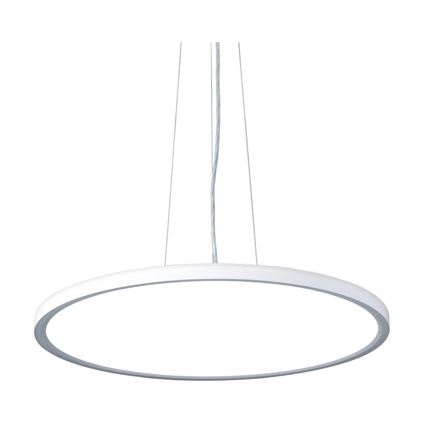 Top Light - LED ljusreglerad ljuskrona på textilsladd REVIT LED/50W/230V 3000-6500K diameter 60 cm vit + fjärrkontroll