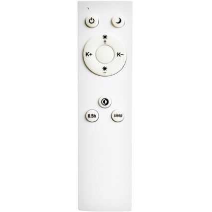 Top Light - LED ljusreglerad ljuskrona på textilsladd SALERNO LED/60W/230V 3000-6500K diameter 60 cm vit + fjärrkontroll