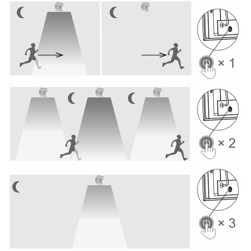 Top Light - LED Solcell vägg strålkastare med sensor HELEON PRO LED/8W/3,7V IP65 4000K 2600 mAh