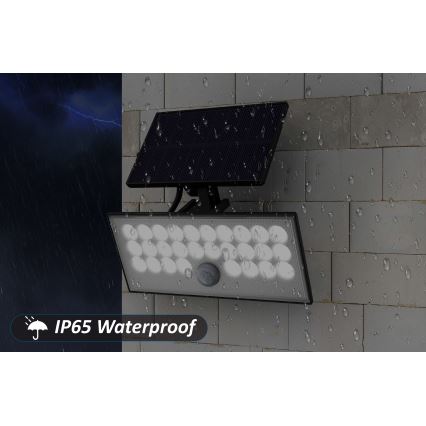 Top Light - LED Solcell vägg strålkastare med sensor HELEON VARIO LED/8W/3,7V IP65 4000K 2200 mAh + fjärrkontroll