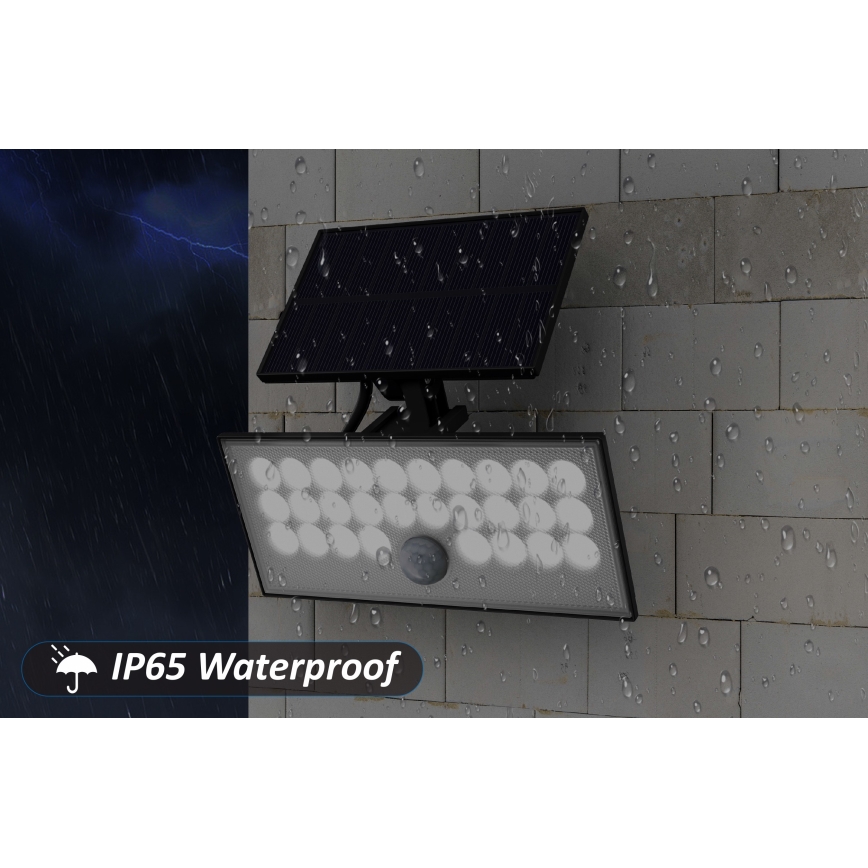 Top Light - LED Solcell vägg strålkastare med sensor HELEON VARIO LED/8W/3,7V IP65 4000K 2200 mAh + fjärrkontroll