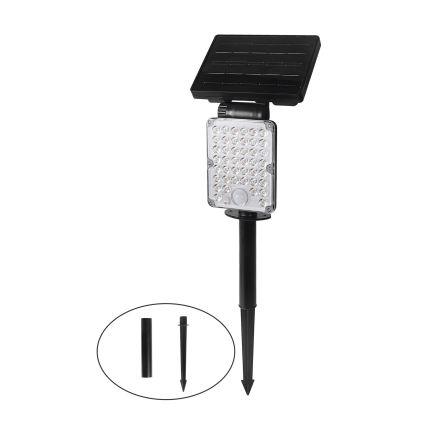 Top Light - LED solcellslampa med 3-i-1-sensor ZENITH LED/10W/3,7V 3000/4000/6500K IP54 2400 mAh