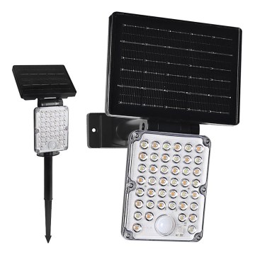 Top Light - LED solcellslampa med 3-i-1-sensor ZENITH LED/10W/3,7V 3000/4000/6500K IP54 2400 mAh