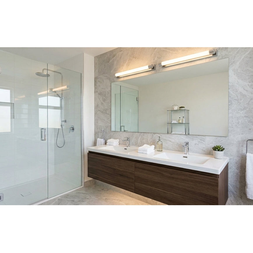 Top Light - LED Spegelbelysning för badrum TURIA LED/8W/230V 3000/4000/6500K IP44 40 cm blank krom