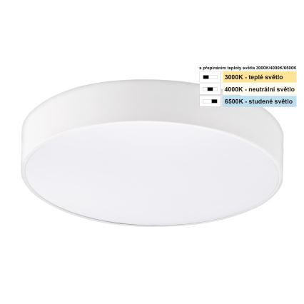 Top Light - LED taklampa för badrum PETAL LED/24W/230V IP44 3000/4000/6500K diameter 35 cm vit
