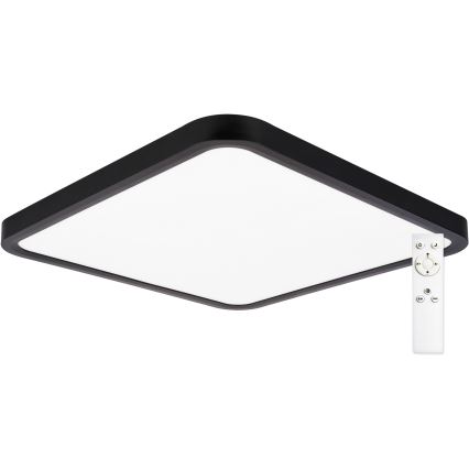 Top Light - LED Dimbar taklampa REVIT LED/36W/230V 3000-6500K 40x40 cm svart + fjärrkontroll