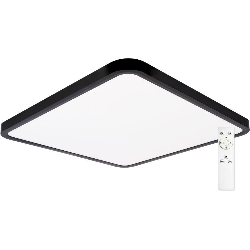 Top Light - LED Dimbar taklampa REVIT LED/50W/230V 3000-6500K 50x50 cm svart + fjärrkontroll