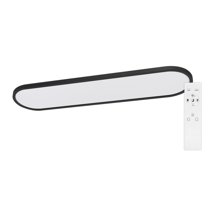 Top Light - Dimbar LED tak-/pendelarmatur OVAL LED/36W/230V 3000-6500K svart + fjärrkontroll