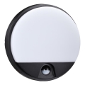 Top Light - LED-utomhusvägglampa med rörelse- och skymningssensor BARI LED/15W/230V 4000K IP54