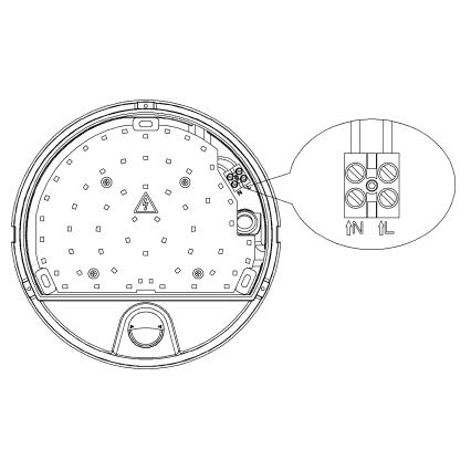 Top Light - LED-utomhusvägglampa med rörelse- och skymningssensor BARI LED/15W/230V 4000K IP54