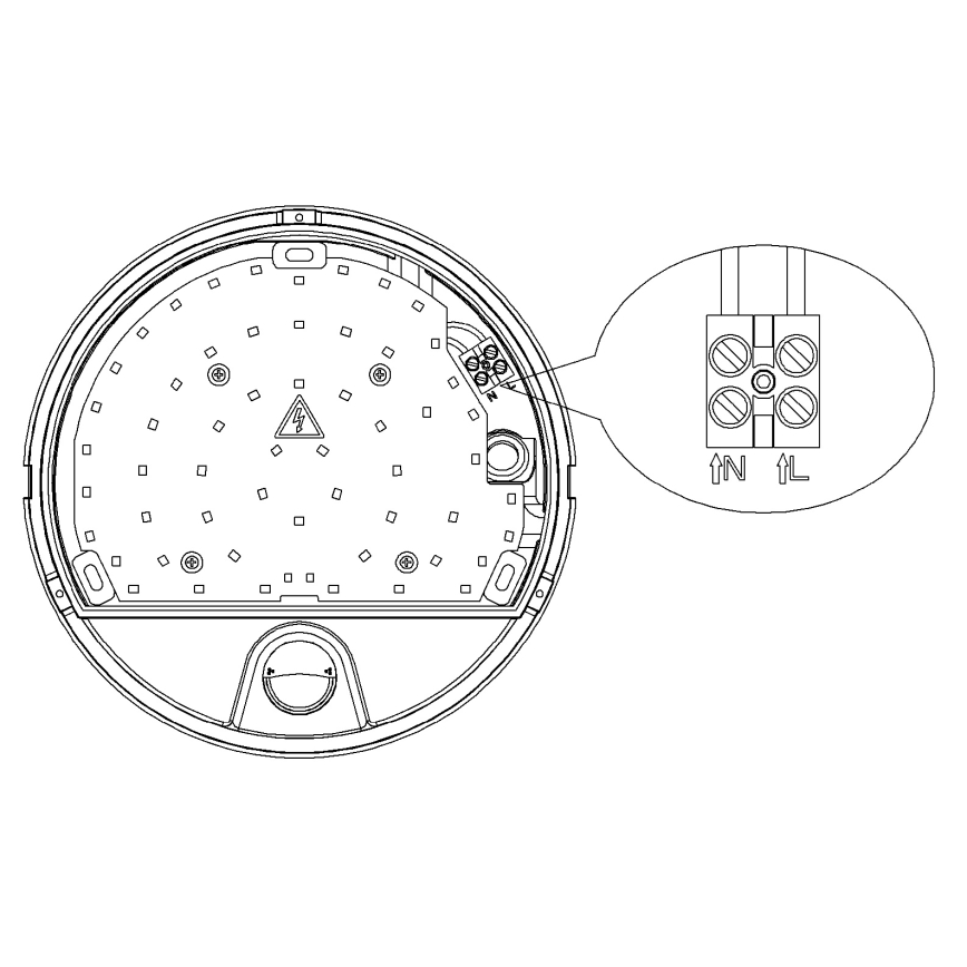 Top Light - LED-utomhusvägglampa med rörelse- och skymningssensor BARI LED/15W/230V 4000K IP54
