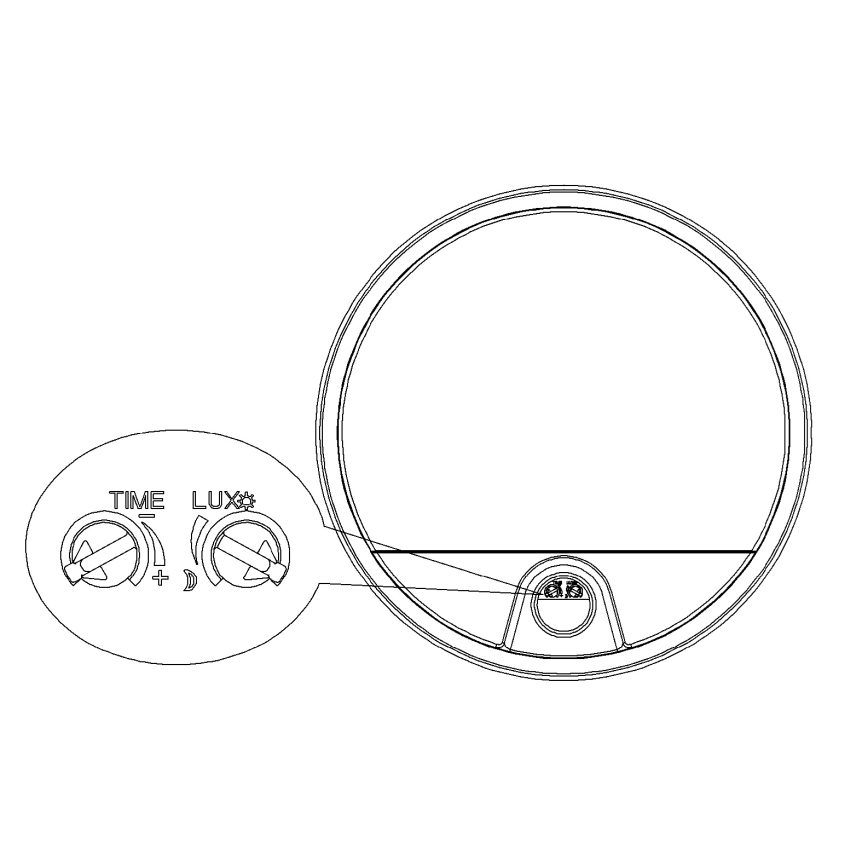 Top Light - LED-utomhusvägglampa med rörelse- och skymningssensor BARI LED/15W/230V 4000K IP54