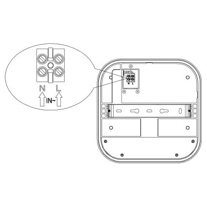 Top Light - LED utomhusväggarmatur med rörelse- och skymningssensor BARI LED/20W/230V 4000K IP65