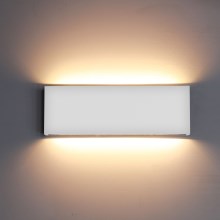 Top Light - LED vägglampa för utomhusbruk OBLIGO LED/12W/230V IP65 vit