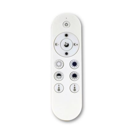 Top Light Metal 60BZ +Fjärrkontrol - LED ljusreglerad ljuskrona på textilsladd METAL LED/60W/230V vit
