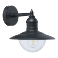Top Light - Utomhusvägglampa VERONA 1xE27/12W/230V IP44 svart