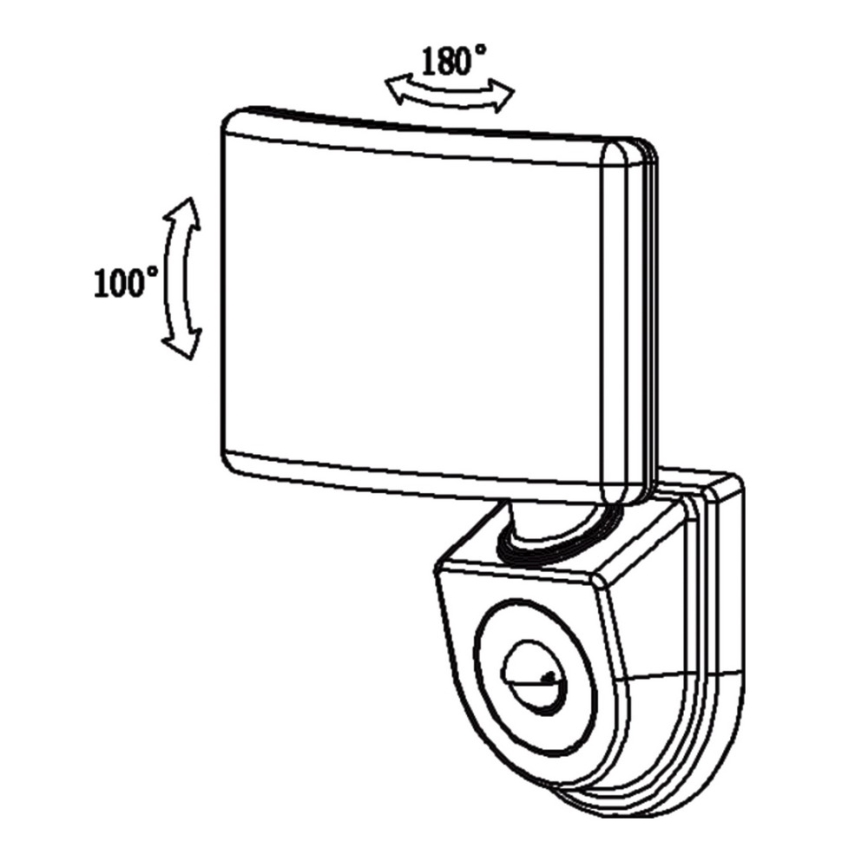 Top ljus MarBELLa C PIR - LED Strålkastare med sensor MARBELLA LED/15W/230V IP65