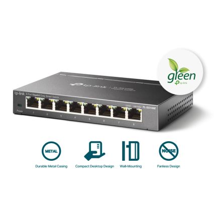 TP-Link - 8-portars Gigabit Easy Smart-switch