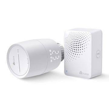 TP-Link – Baspaket med termostatiskt ventilhuvud och LCD-display, drivs av 2x AA, kompatibelt med MATTER och Tuya