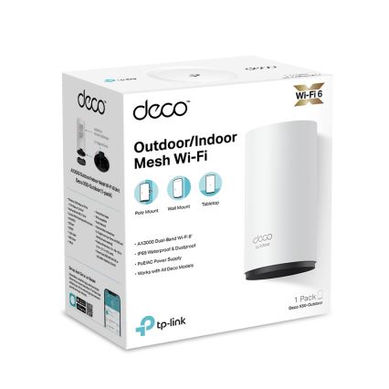 TP-Link Deco X50-Outdoor - mesh-system för utomhus och inomhus med Wi-Fi 6