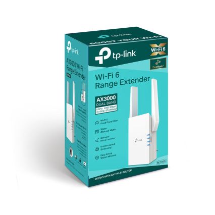 TP-Link - Dubbelbands Wi‑Fi 6-förlängare RE705X