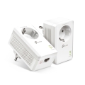 TP-Link - Gigabit Powerline-sats med Wi‑Fi och genomgångsuttag