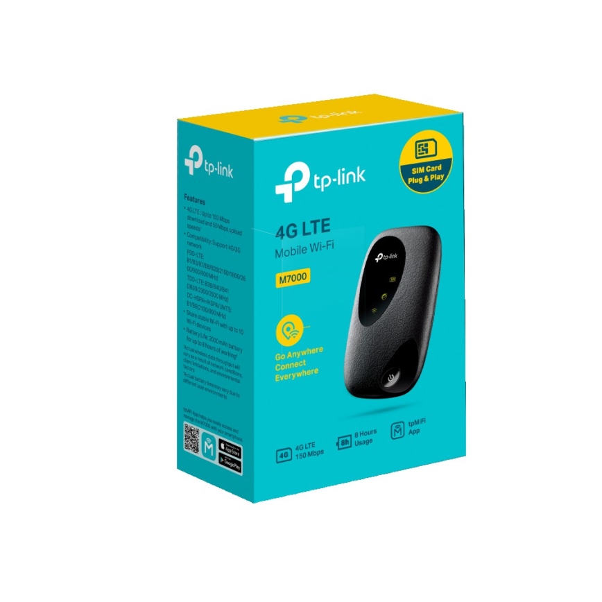 TP-Link - Mobilt Wi-Fi 4G LTE M7000