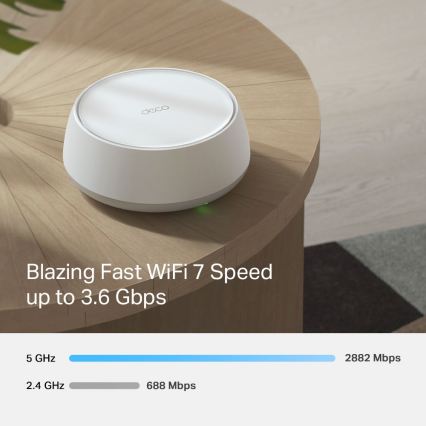 TP-Link - Set med 3 Deco BE22 Wi‑Fi 7 mesh-enheter för hela hemmet