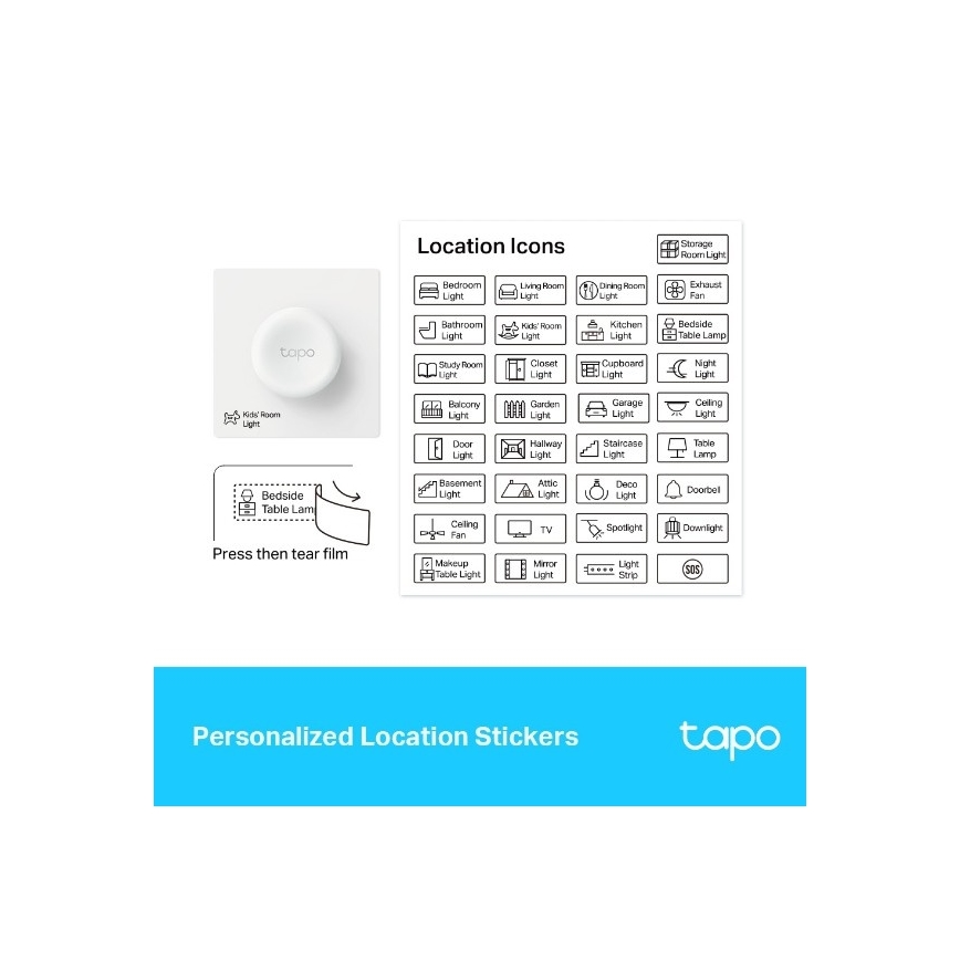 TP-Link - Smart beröringsdimmer 1xCR2032 Wi-Fi