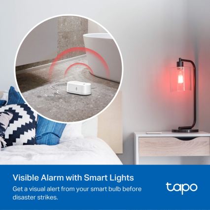 TP-Link - Smart läcksensor för vattenläckor 2xAAA Wi‑Fi