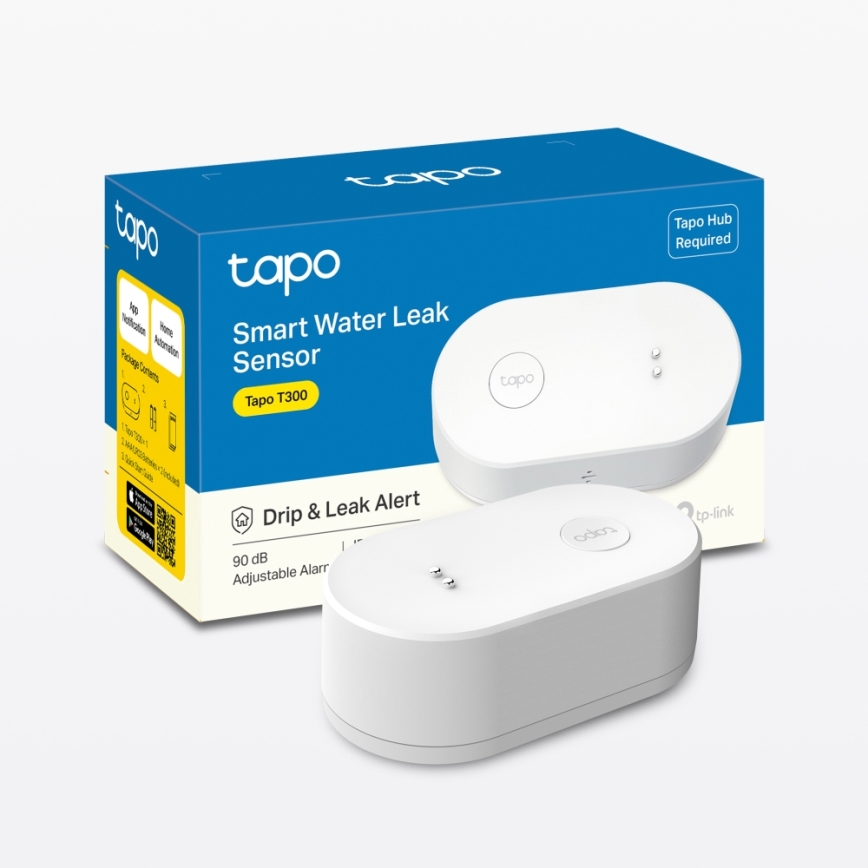 TP-Link - Smart läcksensor för vattenläckor 2xAAA Wi‑Fi