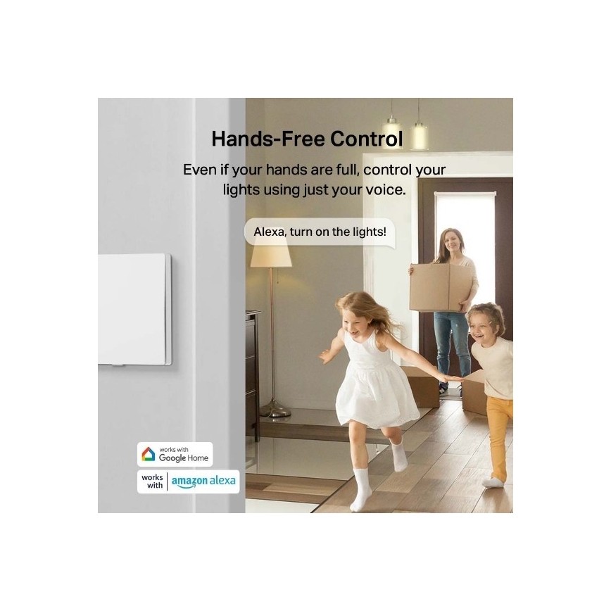 TP-Link - Smart ljusbrytare 2xAAA Wi-Fi