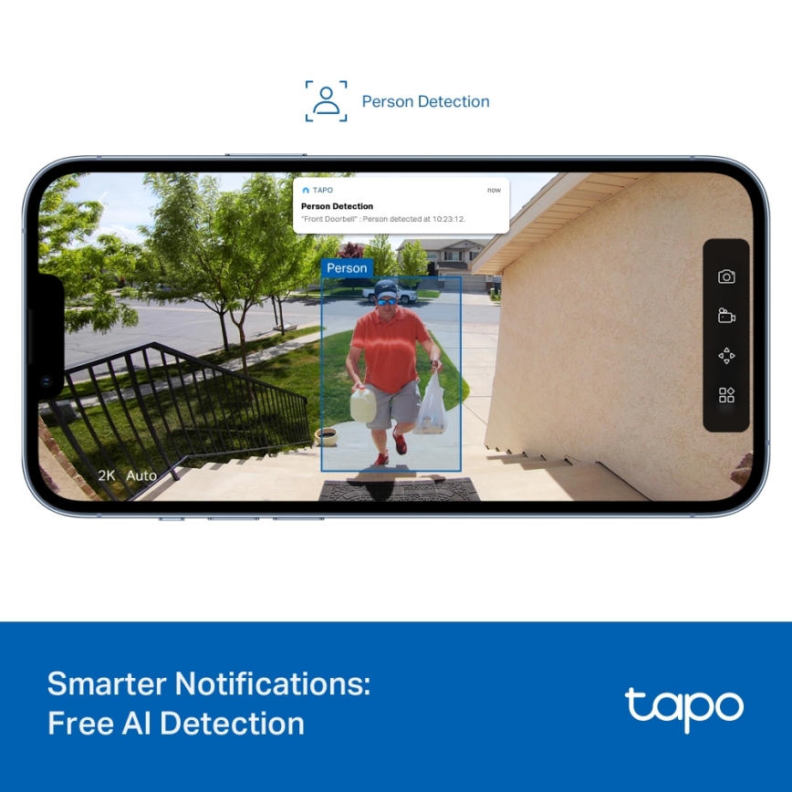 TP-Link - Smart mini videodörrklocka Wi-Fi