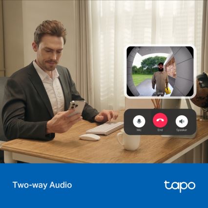 TP-Link - Smart mini videodörrklocka Wi-Fi