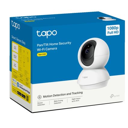 TP-Link - Smart roterbar säkerhetskamera med Wi‑Fi