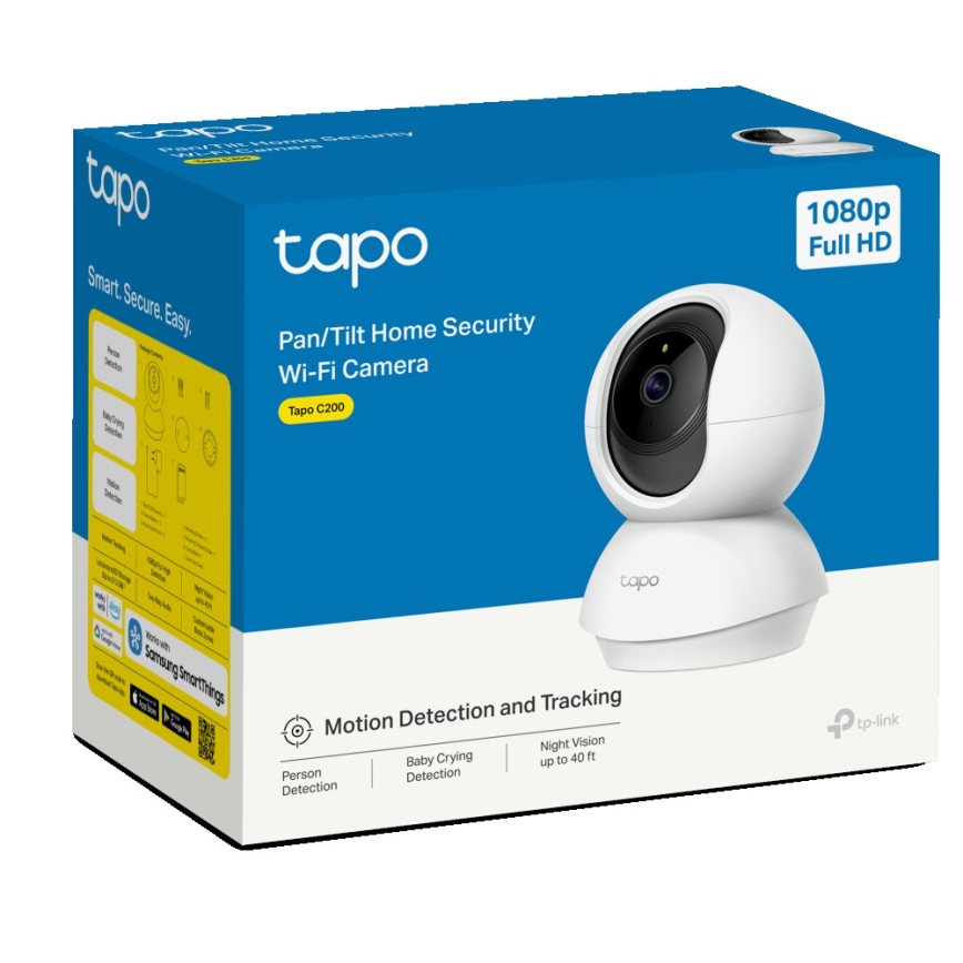 TP-Link - Smart roterbar säkerhetskamera med Wi‑Fi