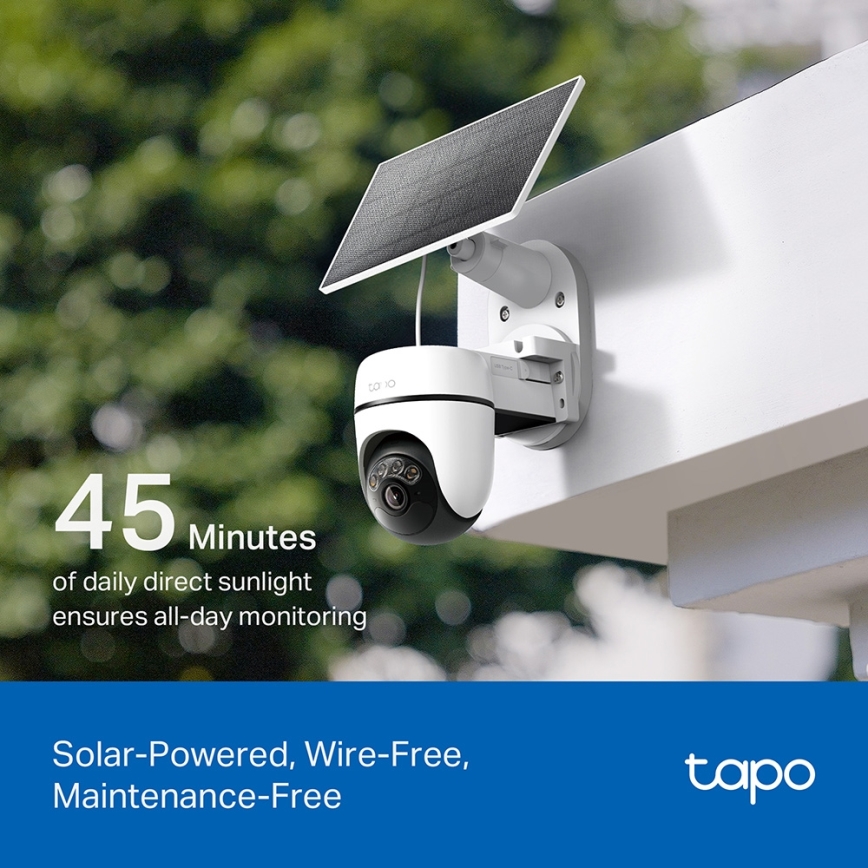 TP-Link - Smart solcellsdriven kamera 5V IP65 Wi-Fi