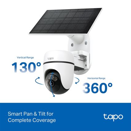 TP-Link - Smart solcellsdriven kamera 5V IP65 Wi-Fi
