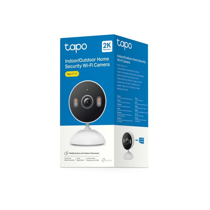 TP-Link - Smart utomhuskamera 3 MP 5 V Wi‑Fi