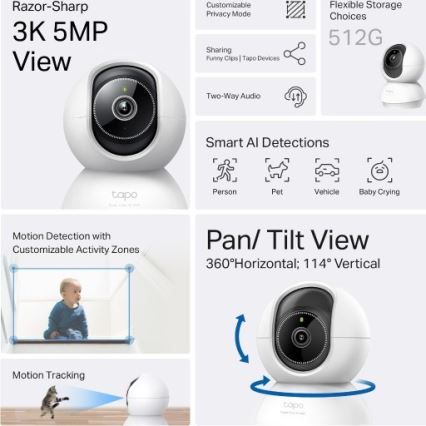 TP-Link - Smart Wi-FI-kamera Tuya