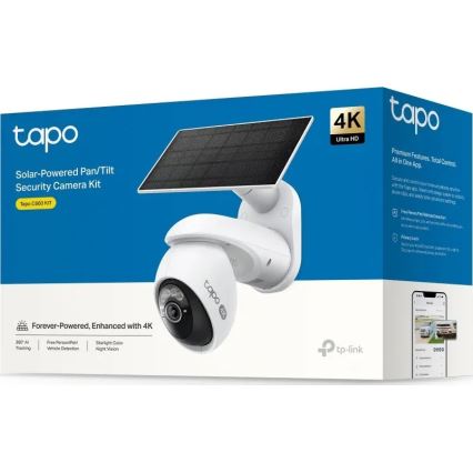 TP-Link - Utomhus solcellsdriven kamera med sensor, IP65, Wi‑Fi