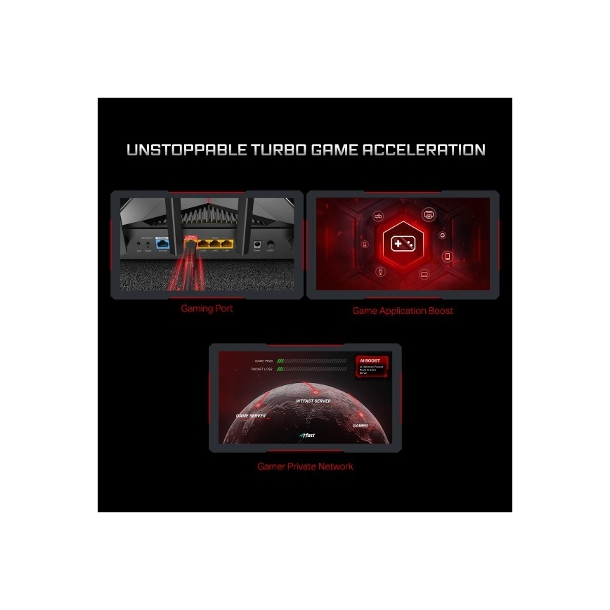 TP-Link – Spelrouter med två band (Wi‑Fi 7)