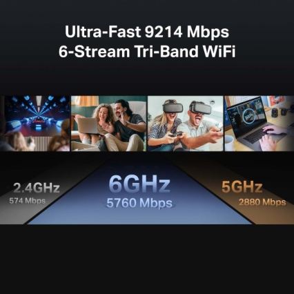 TP-Link - trebands Wi-Fi 7-router Archer BE550