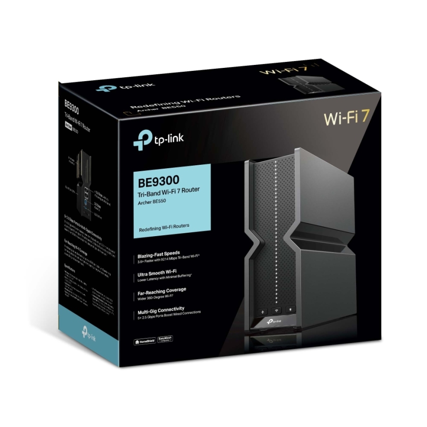 TP-Link - trebands Wi-Fi 7-router Archer BE550