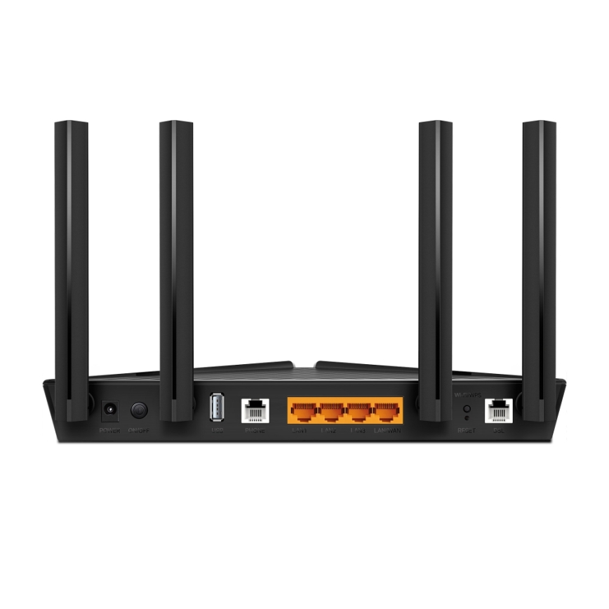 TP-Link - Tvåbands VDSL/ADSL-modemrouter med Wi-Fi 6