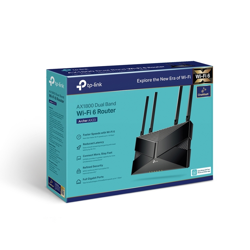 TP-Link - Tvåbands Wi-Fi 6-router Archer AX23
